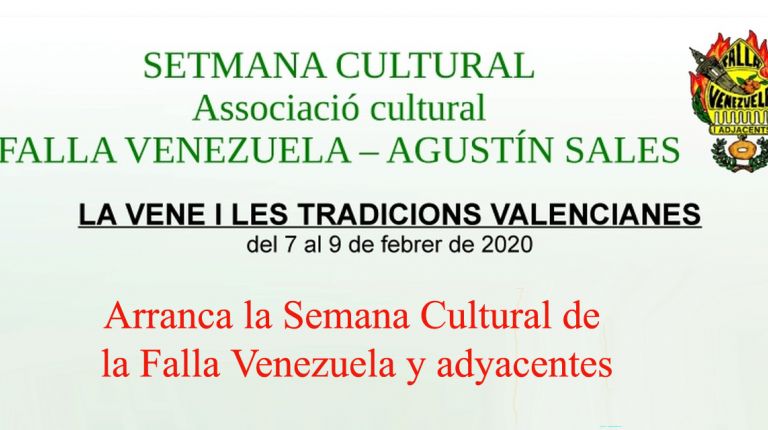 Arranca la Semana Cultural de la Falla Venezuela y adyacentes