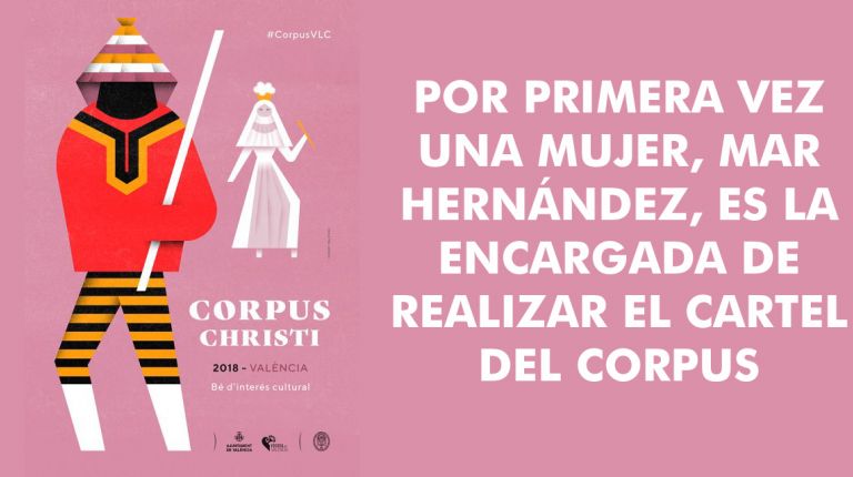 POR PRIMERA VEZ UNA MUJER, MAR HERNÁNDEZ, ES LA ENCARGADA DE REALIZAR EL CARTEL DEL CORPUS 