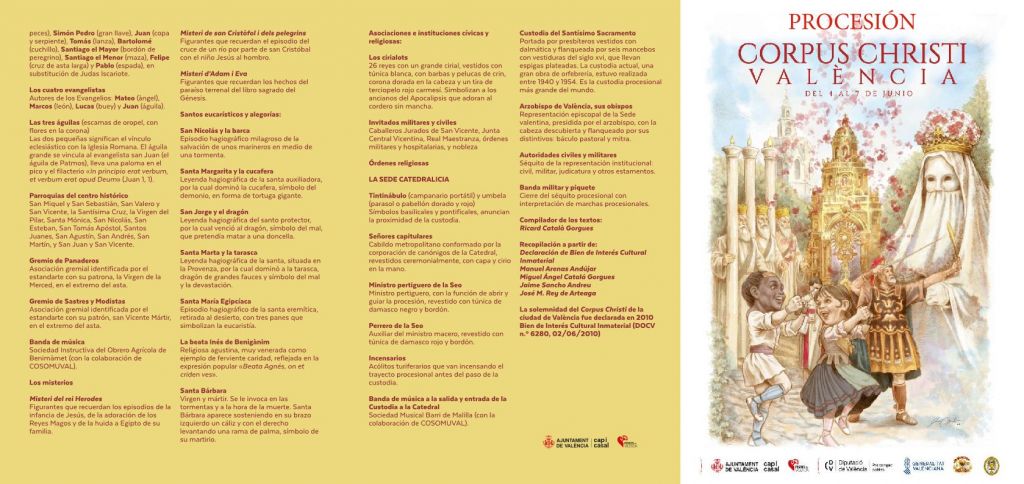  El Corpus Christi celebra su 700 aniversario con cuatro días de actos que ponen en valor siete siglos de historia, fe, tradición y patrimonio cultural en València