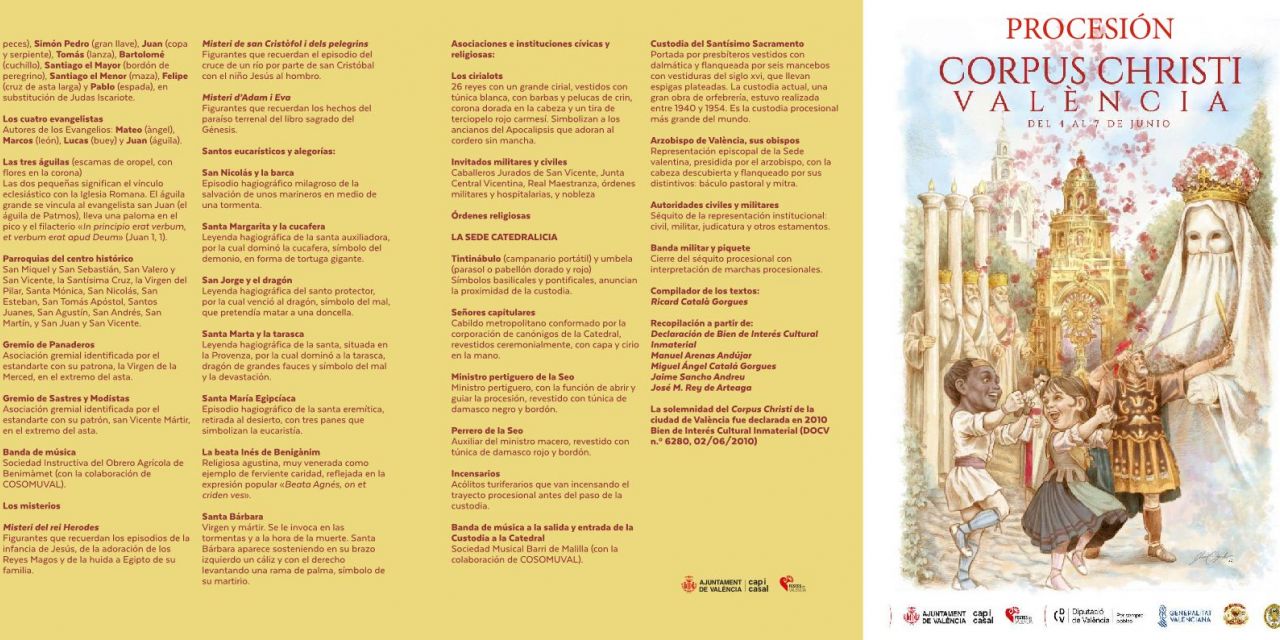  El Corpus Christi celebra su 700 aniversario con cuatro días de actos que ponen en valor siete siglos de historia, fe, tradición y patrimonio cultural en València