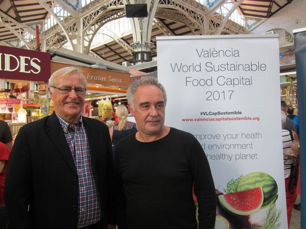  JOAN RIBÓ Y FERRAN ADRIÀ APUESTAN PORQUE  QUE VALÈNCIA SEA UN REFERENTE INTERNACIONAL PERMANENTE EN ALIMENTACIÓN SOSTENIBLE Y SALUDABLE 