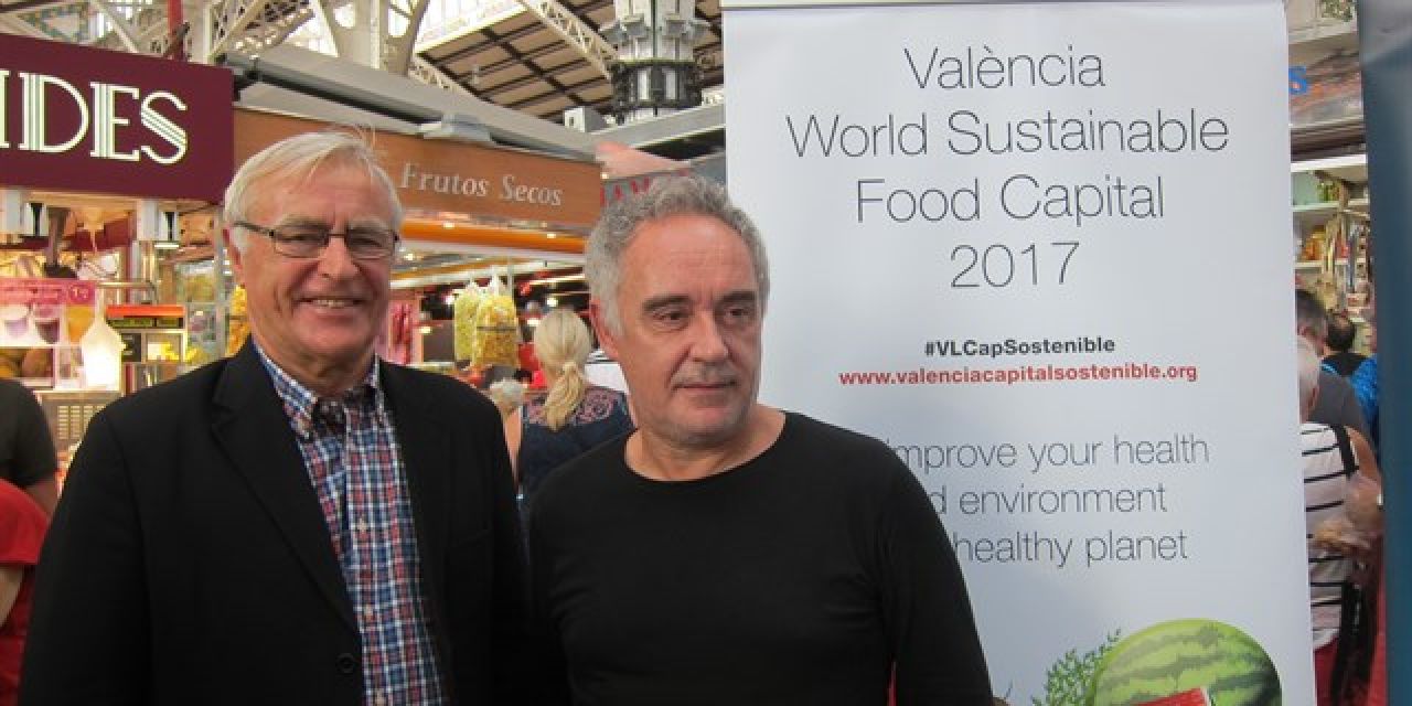  JOAN RIBÓ Y FERRAN ADRIÀ APUESTAN PORQUE  QUE VALÈNCIA SEA UN REFERENTE INTERNACIONAL PERMANENTE EN ALIMENTACIÓN SOSTENIBLE Y SALUDABLE 