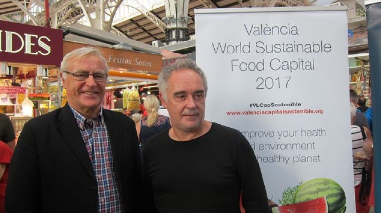 JOAN RIBÓ Y FERRAN ADRIÀ APUESTAN PORQUE  QUE VALÈNCIA SEA UN REFERENTE INTERNACIONAL PERMANENTE EN ALIMENTACIÓN SOSTENIBLE Y SALUDABLE 