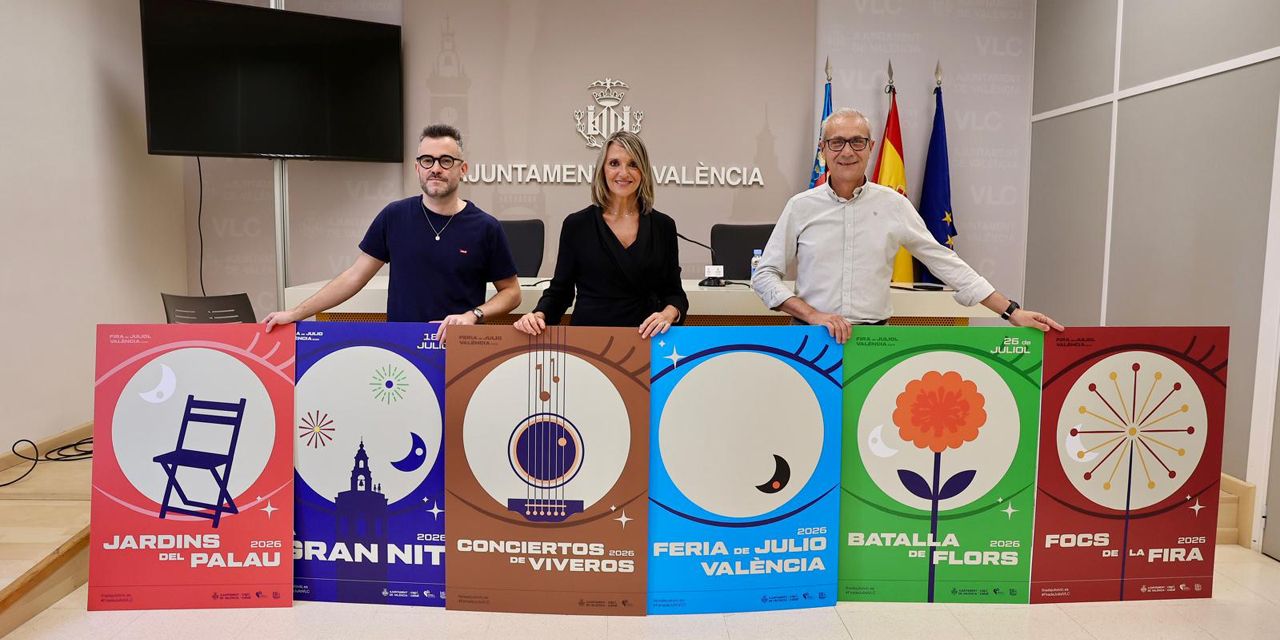 La Feria de Julio 2026 amplía su presencia a 14 barrios y llenará València con 300 actividades para todos los públicos