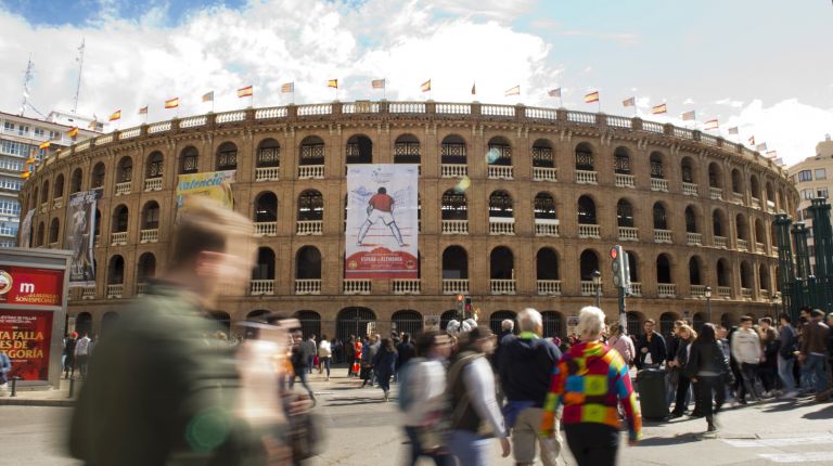 Así se ha transformado la plaza de toros en 5 días para acoger la Davis