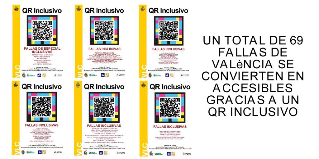  Un total de 69 fallas de València se convierten en accesibles gracias a un QR inclusivo  