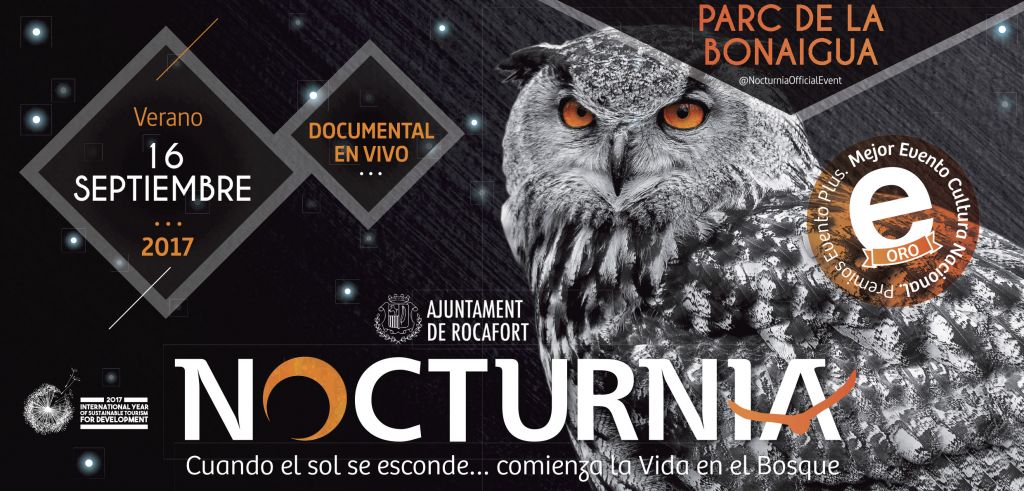  NOCTURNIA: LLEGA A ROCAFORT COMO ACTIVIDAD CATALOGADA DENTRO DEL AÑO INTERNACIONAL DE TURISMO SOSTENIBLE 2017. 