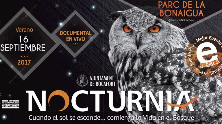 NOCTURNIA: LLEGA A ROCAFORT COMO ACTIVIDAD CATALOGADA DENTRO DEL AÑO INTERNACIONAL DE TURISMO SOSTENIBLE 2017. 