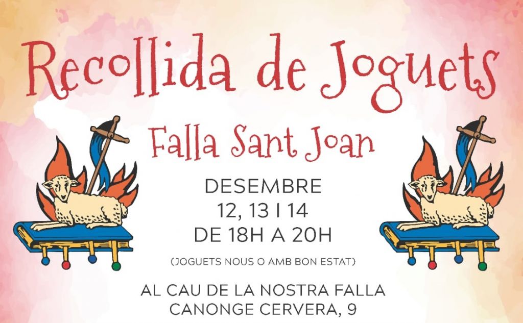  La falla Sant Joan de Alzira organiza una recogida de juguetes