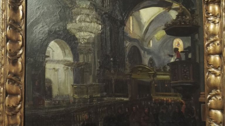 El Museo Catedral de Valencia expone por primera vez el lienzo “La Catedral en 1900”, de autor desconocido
