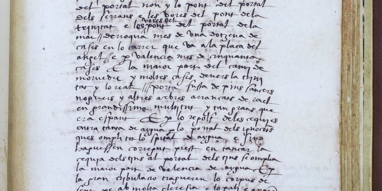  La mayor riada en la ciudad de Valencia ocurrió hace hoy 500 años y fue relatada por un cronista sacerdote