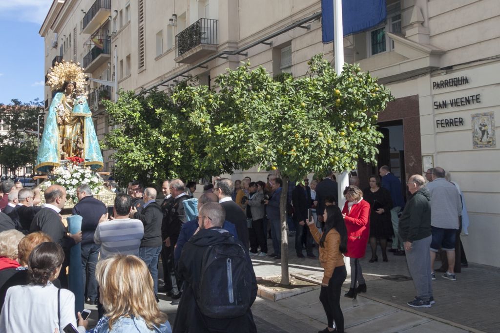 La parroquia de San Vicente Ferrer en Valencia recibe la visita de la imagen peregrina de la Mare de Déu