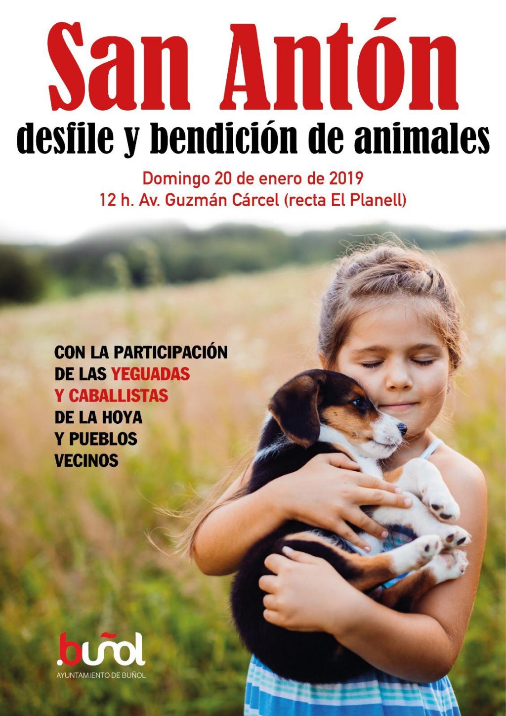  La recta del Planell de Buñol alberga este domingo la tradicional bendición de animales por San Antón 