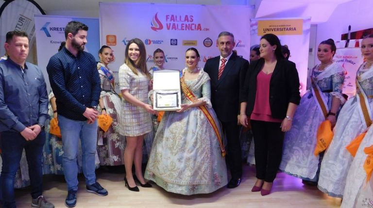 La Falla Arzobispo Olaechea - San Marcelino gana el 'Premi Festur al millor ninot turístic' 2019