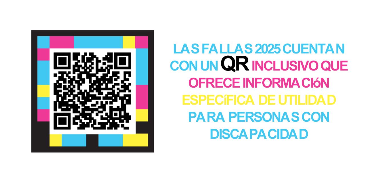 Las Fallas 2025 cuentan con un QR Inclusivo que ofrece información...