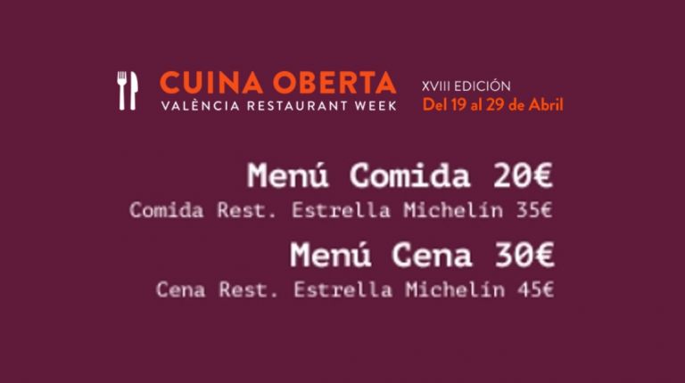 Abre el periodo de reservas para la XVIII Edición de Cuina Oberta de València